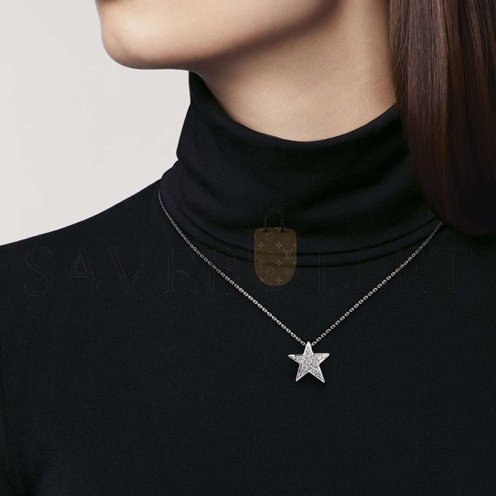 Ch*el comÈte gÉode necklace j0868